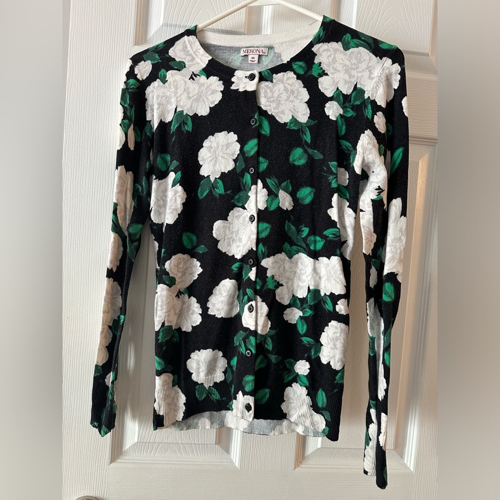 Merona floral sweater